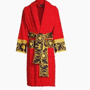 Versace  Logo Baroque Bathrobe